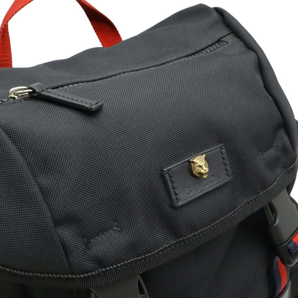 GUCCI Black Leather Backpack - Picture 9 of 9
